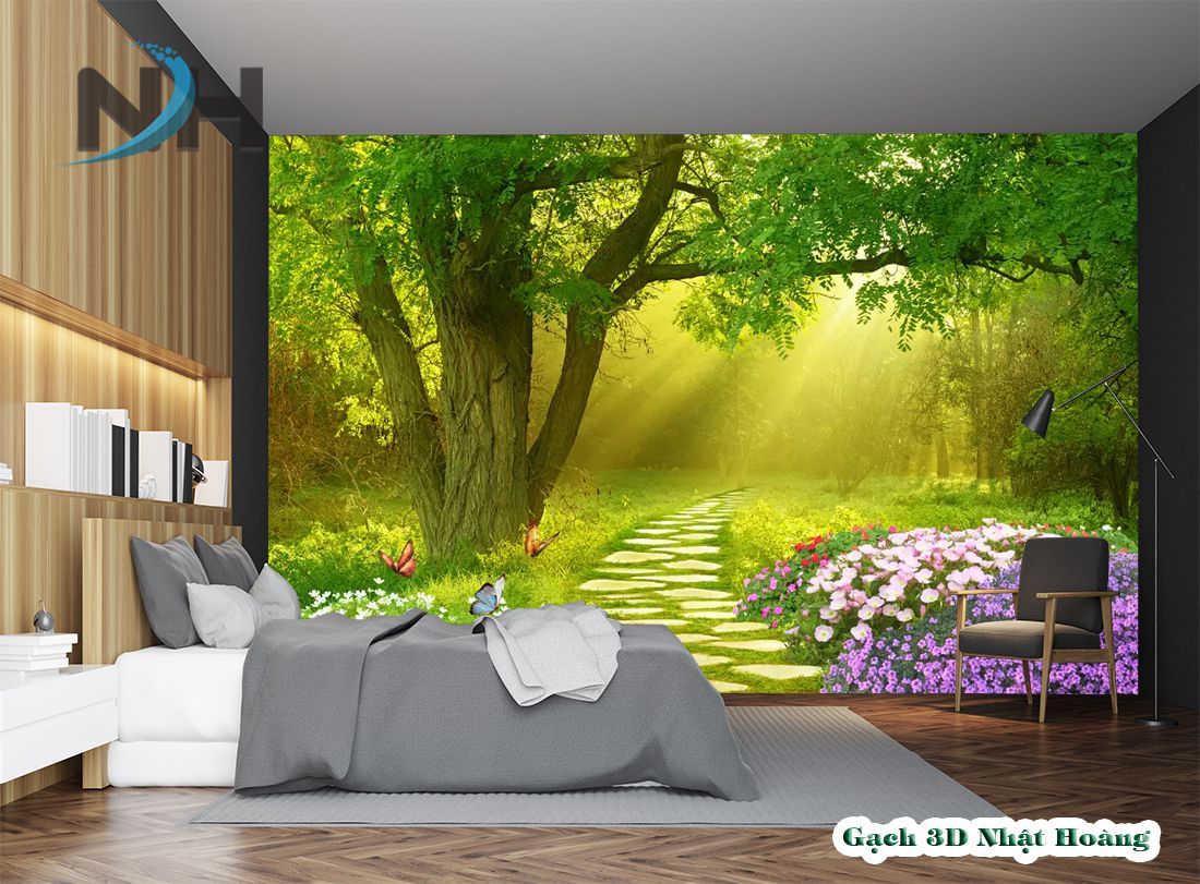 Gạch 3D ốp tường phòng ngủ mang lại sự ấn tượng và sáng tạo cho không gian sống của bạn. Với ánh sáng kỳ diệu, những bức tranh 3D trên gạch sẽ biến phòng ngủ của bạn thành một không gian thoải mái và đầy sự tươi mới.