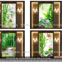 04 mẫu tranh trúc báo bình an MN12