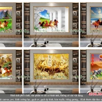 Gạch 3d phòng khách MPK14
