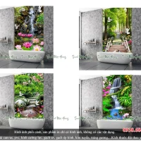 Catalogue 04 mẫu tranh phong cảnh ốp nhà tắm V12