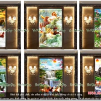 Top 06 mẫu tranh gạch kính 5D Bát Mã V6