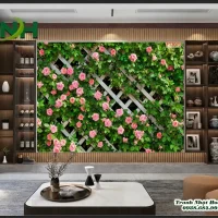Tranh 3D hoa hồng ốp tường TH02