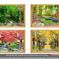 Top 10 mẫu tranh kính 5D cửa sổ V4