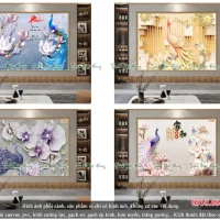 04 Mẫu gạch 3D chim Công Mẫu TBX19