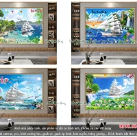 04 Mẫu tranh Thuyền biển CS03