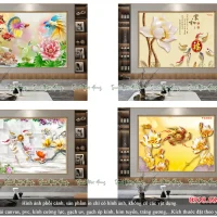 Top 04 mẫu tranh gạch 5D Cửu Ngư V4