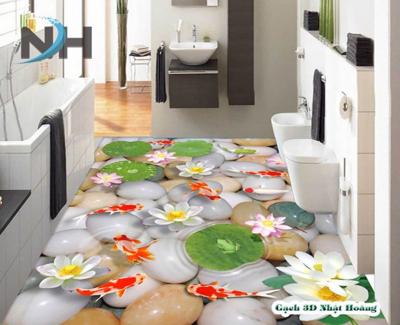 Gạch 3D mẫu hồ cá MHC27