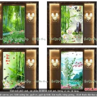 4 mẫu gạch 3D cây trúc mẫu MK19