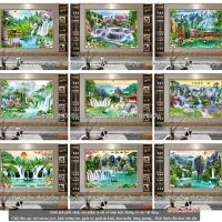 Tranh gạch 3D ốp tường - Mẫu NH35