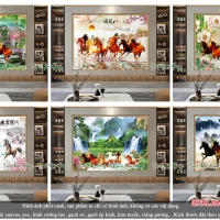 Top 06 mẫu tranh gạch 5D hình con Ngựa