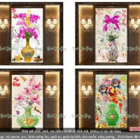 Top 04 mẫu tranh bình hoa 3DNH276