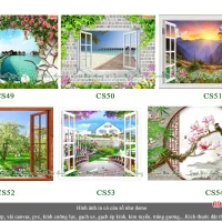 Top 6 mẫu tranh gạch 5D cửa sổ V2