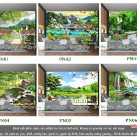 Tổng hợp 06 mẫu tranh kính 5D phòng Ngủ V3