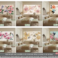 Tổng hợp 06 mẫu tranh gạch 5D phòng Ngủ V2