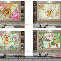 Top 4 mẫu tranh Cửu Ngư Quần Hội đẹp