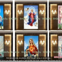 Tranh gạch 3D Đức Mẹ Maria 3DNH602