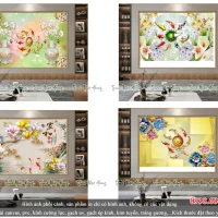 Tranh gạch Cửu Ngư 3DNH468