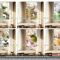 Top 06 mẫu tranh đá 5D Chim Công V2