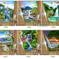 Tổng 10 mẫu tranh gạch kính ốp chiếu nghỉ V2