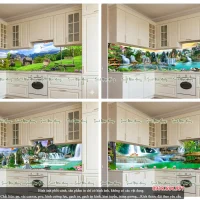 Top 12 mẫu tranh kính ốp bếp 5D đẹp V5