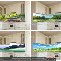 Top 10 mẫu tranh kính bếp hình trái cây V8