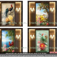 Top 04 mẫu tranh gạch con Gà