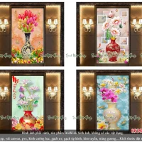 04 mẫu tranh bình hoa TD3D448