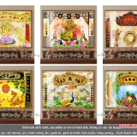 Catalog 06 mẫu tranh gạch ốp 5D phòng thờ V4