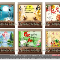 Tranh gạch phòng thờ PTM38