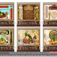 Catalog 11 mẫu tranh gạch kính 5D phòng thờ V2