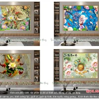04 mẫu tranh gạch phòng khách SN111