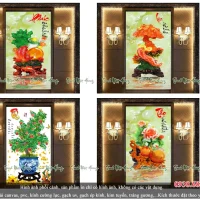 Tranh gạch 5D Phúc Lộc Thọ PC14