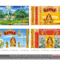 Tranh gạch 5D cây Sala nhà mồ