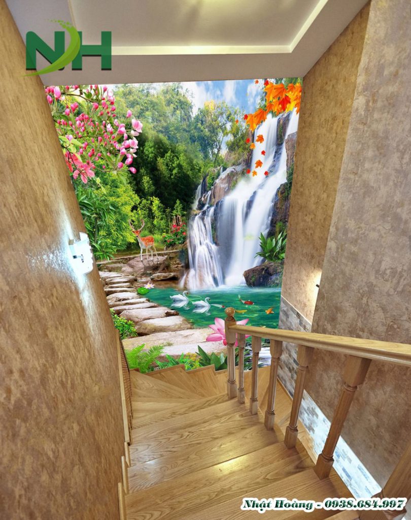 Gạch tranh 5D trang trí tường cầu thang sẽ làm cho ngôi nhà của bạn trở nên phóng khoáng hơn, đặc biệt là trên bậc cầu thang. Với hiệu ứng 5D độc đáo và tinh tế, gạch tranh 5D sẽ đưa bạn đến một không gian sống đầy tính nghệ thuật và tinh tế. Tạo nên một không gian sống độc đáo cho chính mình với gạch tranh 5D trang trí tường cầu thang.