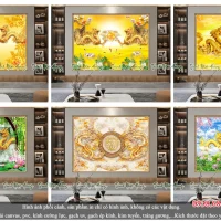 Top 13 mẫu Tranh gạch kính 5D con Rồng