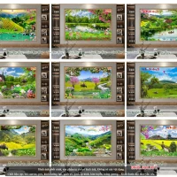 Top 9 mẫu tranh gạch ruộng bậc thang V9