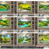 Top 10 mẫu tranh ruộng bậc thang V8