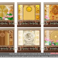 Tranh gạch Cửu Huyền Thất Tổ C14