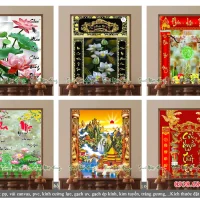 Tranh gạch Cửu Huyền Thất Tổ C8